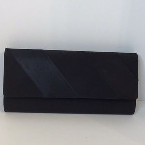 COLORFUL CREATIONS BLACK EVENING CLUTCH PURSE BAG